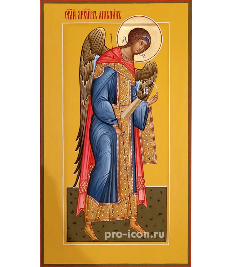 Палехская икона Архангел Михаил
