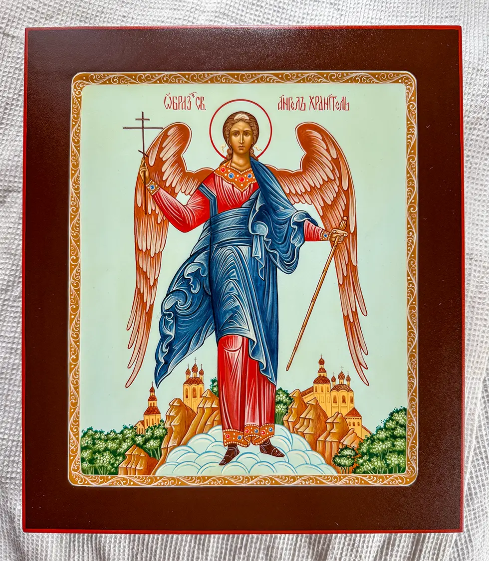 Ангел Хранитель палехская икона