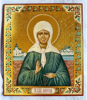 Палехская икона Матрона Московская
