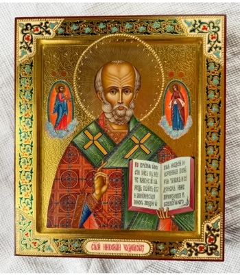 Палехская икона Николая Угодника