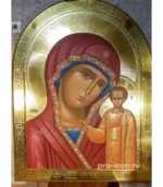 Икона палехская Казанской Божией Матери