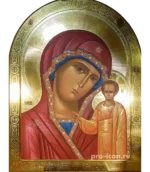 Икона палехская Казанской Божией Матери