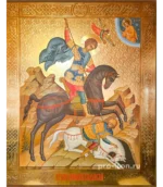 Палехская икона Димитрия Солунского