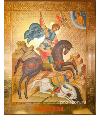 Палехская икона Димитрия Солунского