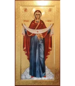 Палехская икона Покров Божией Матери