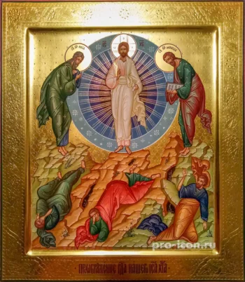 Палехская икона Преображения Господня