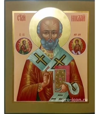 Палехская икона Николай Угодник