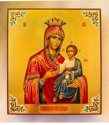 Палехская икона Иверской Божией Матери